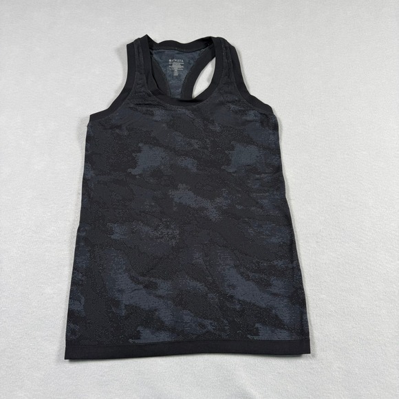 Athleta Tops - Athleta Womens XS Momentum Tank Black Camo Seamless Racerback Workout Top Active